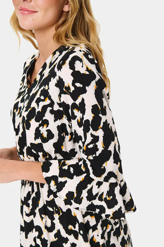 SAINT TROPEZ - Marca Kjole Orchid Painted Leopard