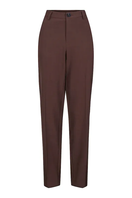 HAUST - Classic Tailored Trouser Dark Brown