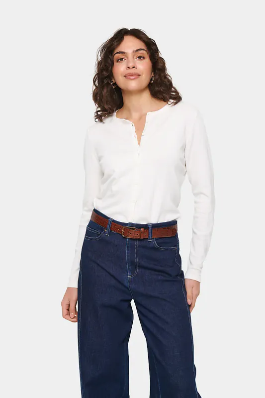 SAINT TROPEZ - Mila Cardigan Ice