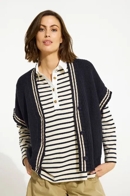 Hovedbilde IN FRONT - Vest Samba Knit Navy