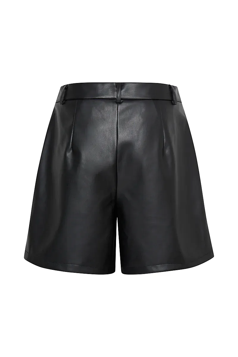 B YOUNG - Shorts Denma PU Black