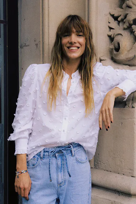 Hovedbilde B.YOUNG - Isabeau Flower Shirt Marshmallow