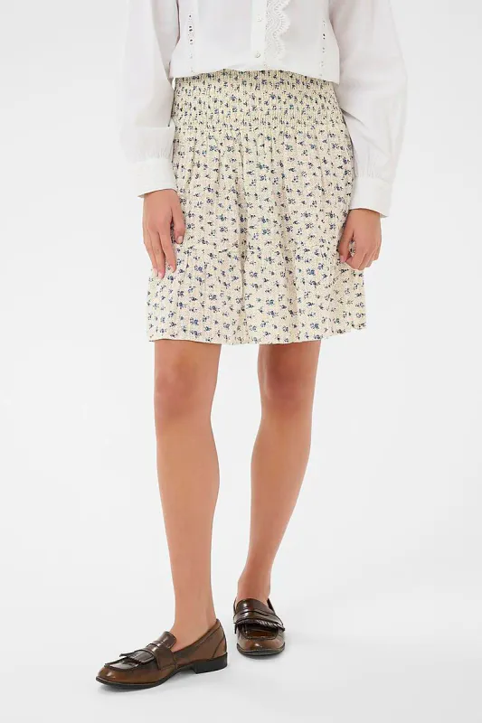 SAINT TROPEZ - Omelia Skirt Turtledove Mini Floral
