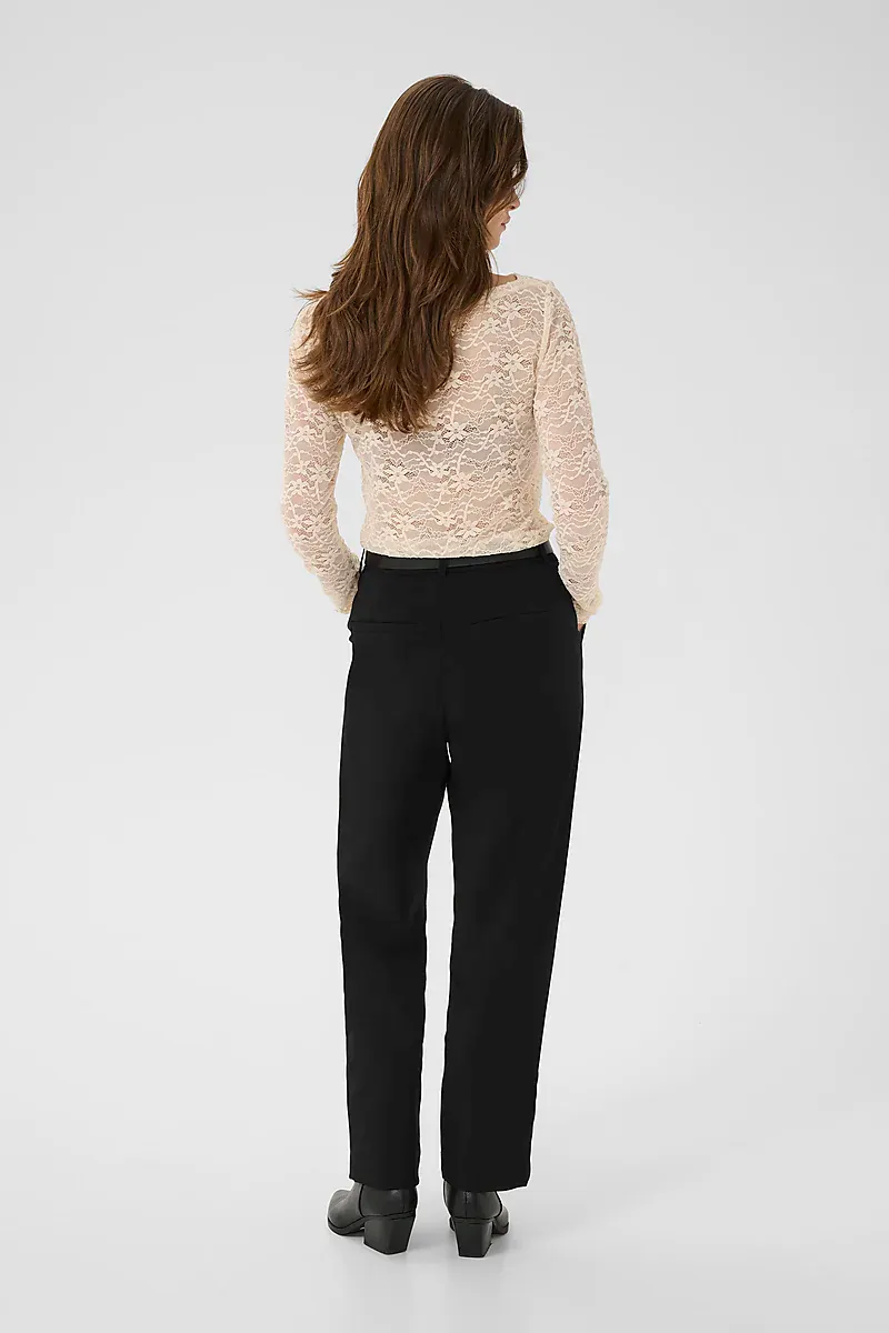 CREAM - Veronica Ankl Pant Pitch Black