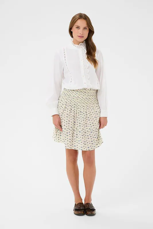 SAINT TROPEZ - Omelia Skirt Turtledove Mini Floral