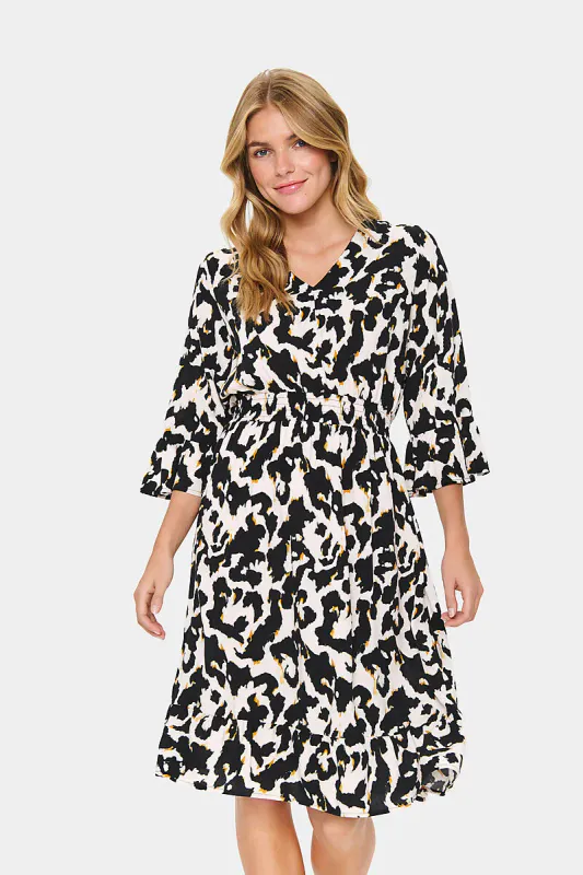 SAINT TROPEZ - Marca Kjole Orchid Painted Leopard