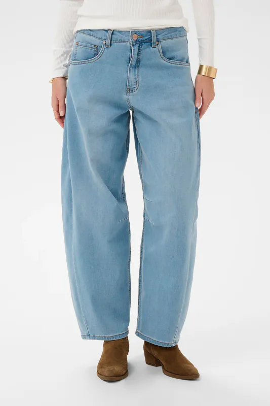CREAM - Bahren Ankle  Balloon Jeans Bain Light Blue Denim