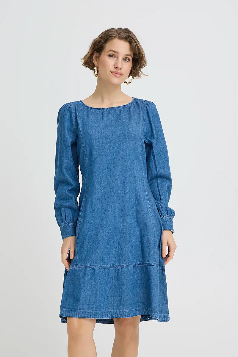 B.YOUNG - Kairon Dress Mid Blue Denim