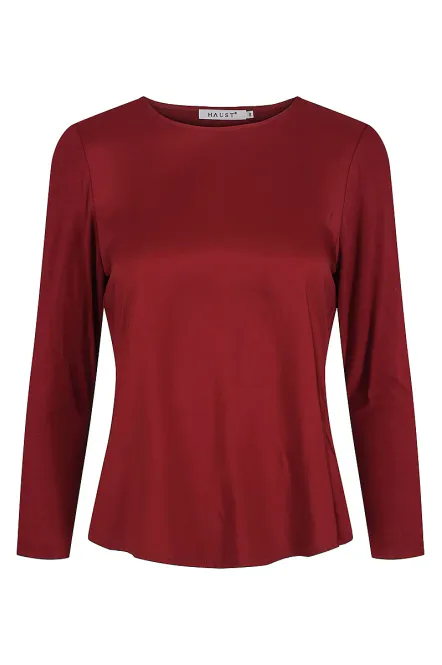 Hovedbilde HAUST - Everyday Blouse Burgundy