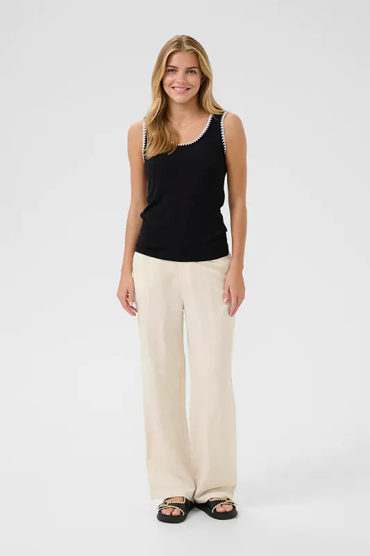 CREAM - Ribba Top Pitch Black