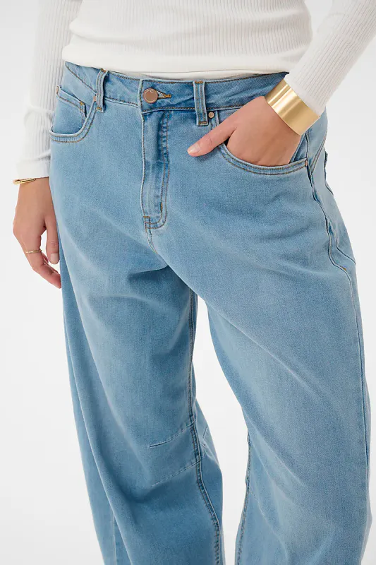 CREAM - Bahren Ankle  Balloon Jeans Bain Light Blue Denim