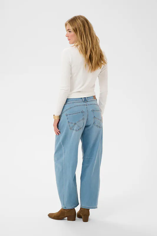 CREAM - Bahren Ankle  Balloon Jeans Bain Light Blue Denim