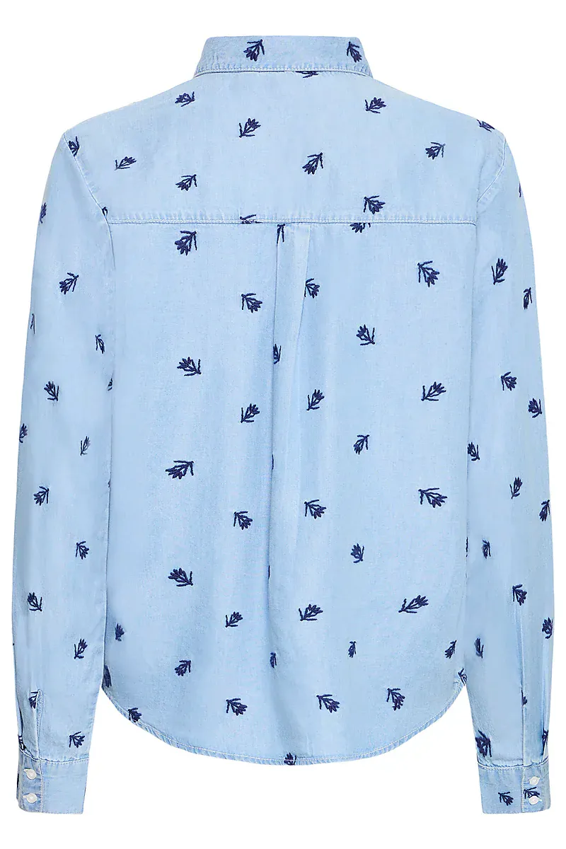 B.YOUNG - Kosmo Boho Emb Shirt Light Blue Denim