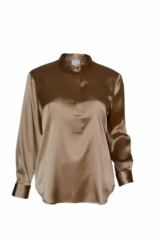 ANEMONE - Silkebluse Stella Cappuchino