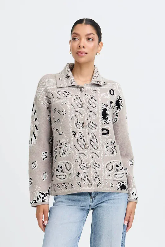 B.YOUNG - Maylis Cardigan String Paisley