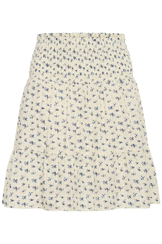 SAINT TROPEZ - Omelia Skirt Turtledove Mini Floral