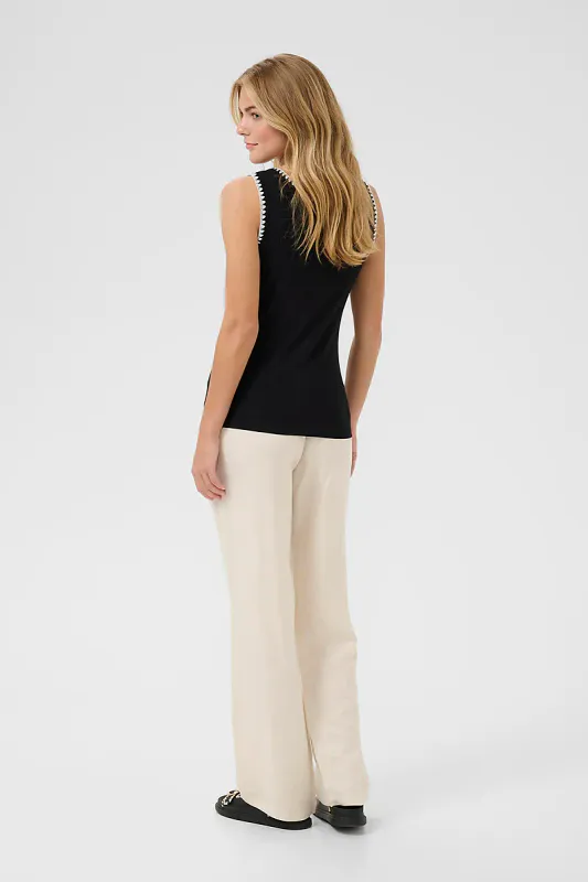 CREAM - Ribba Top Pitch Black