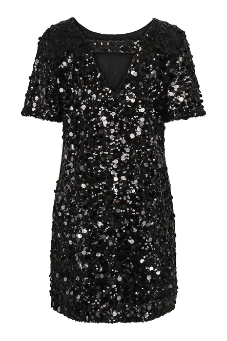 Hovedbilde HAUST - Sequins Party Dress Black