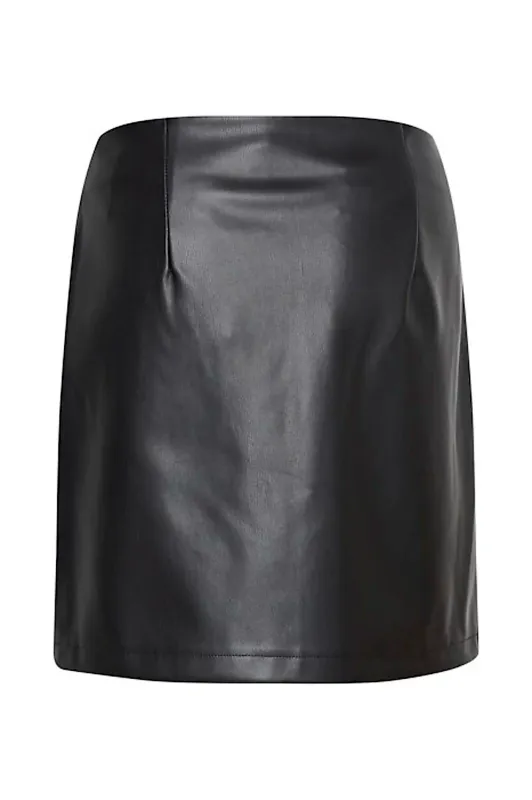 B YOUNG - Skjørt Denma PU Black