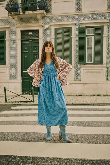 Hovedbilde CREAM - Naomi Jacket Porcelain Rose Flower